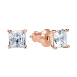   Monemel Swarovski Kare küpe(Altın kaplama)